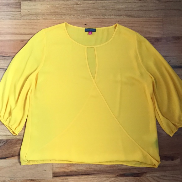 Vince Camuto Tops - Vince Camuto yellow blouse Vince Camuto Tops - Vince Camuto yellow blouse